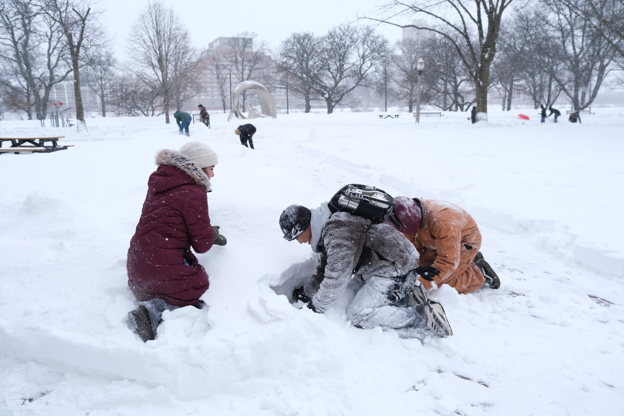 Students ‘surprised’ and excited by campus closure during snowstorm
