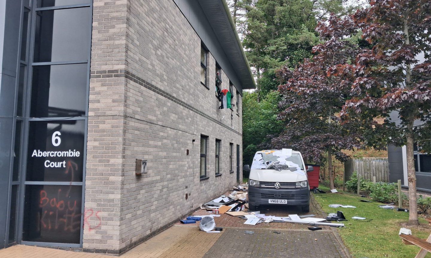 Two arrested after Westhill business raided and smashed up in overnight rampage