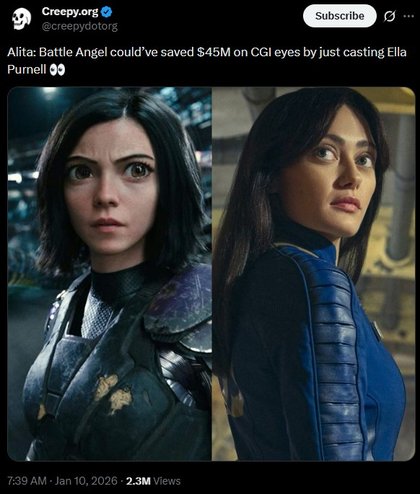 Ella Purnell's Eyes - Ella is Alita