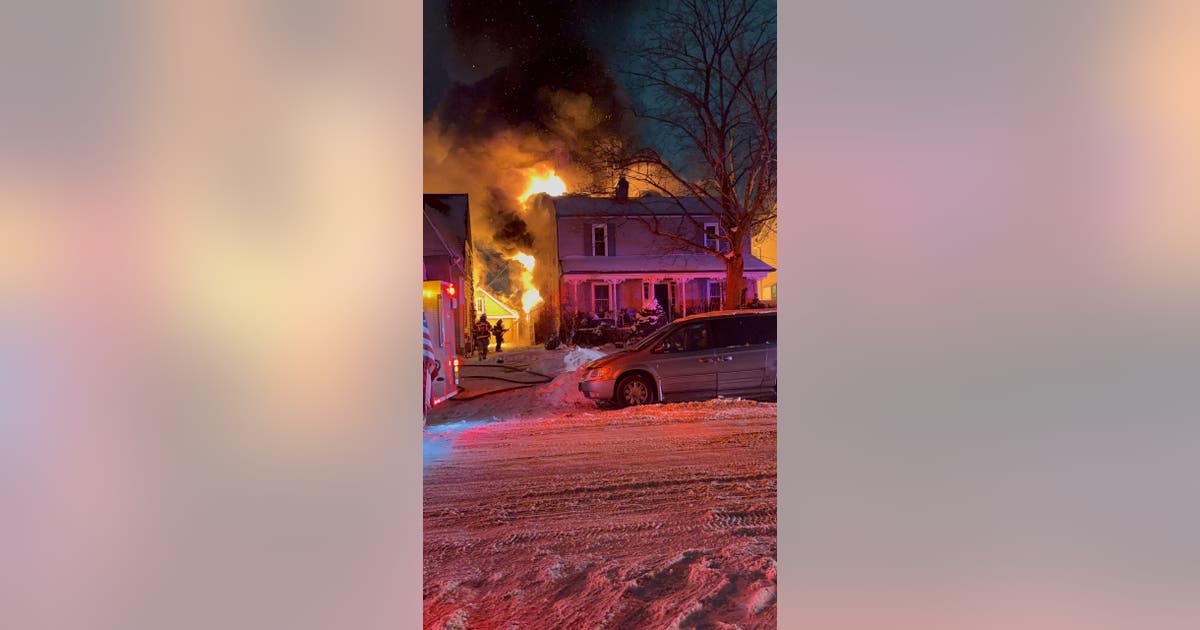 Massive Ferndale house fire nearly burns neighboring homes