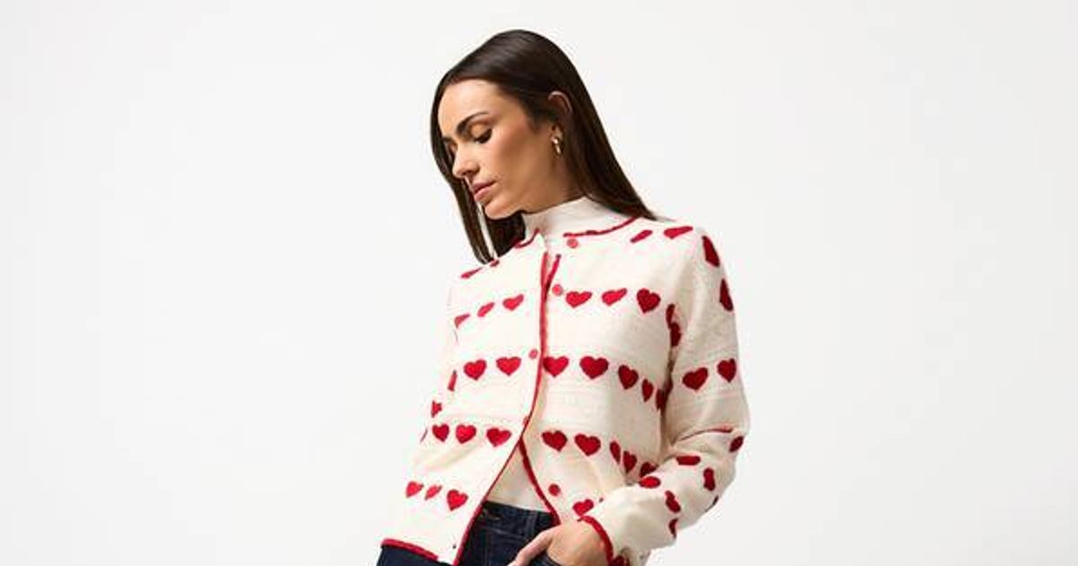 Sainsbury's Valentine's Day cardigan available for £4.48 in deal