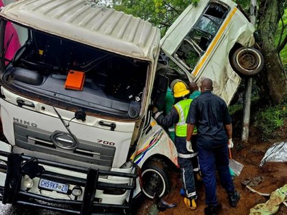 Minibus taxi collision kills 11 in South Africa’s Durban area