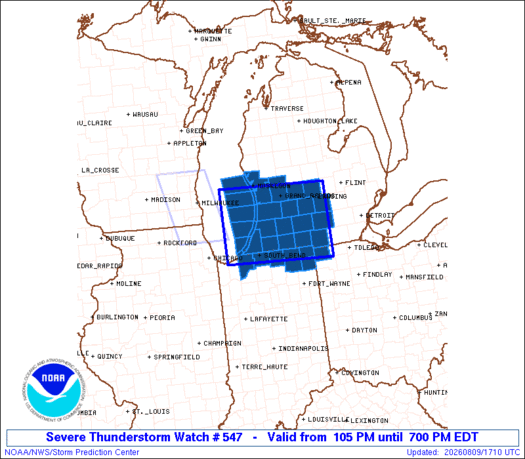 SPC Severe Thunderstorm Watch 547