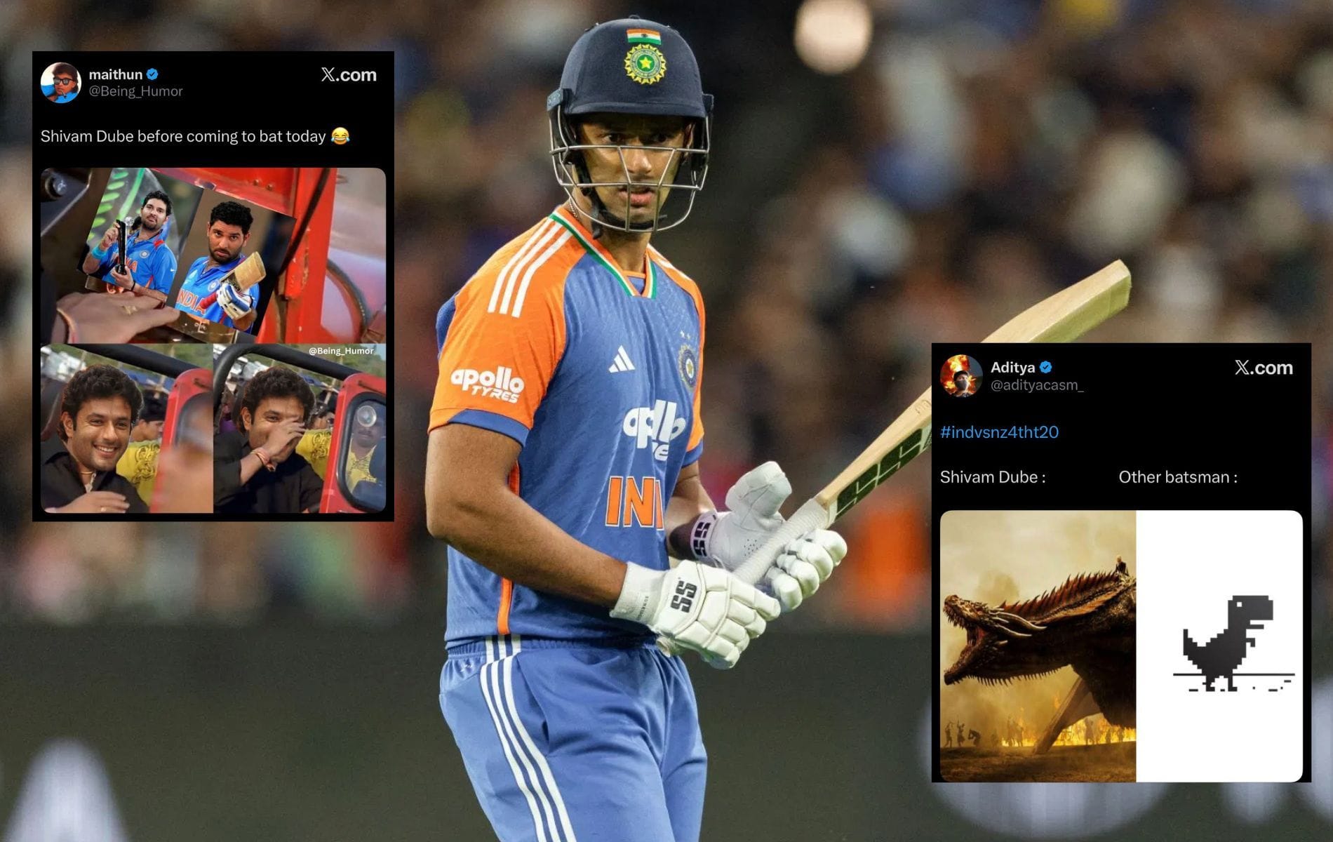 "A six hitting monster" - Fans hail Shivam Dube's blistering 65 off 23 in IND vs NZ 2026 4th T20I