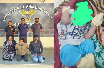 Newborn rescued near Ahmedabad airport; interstate child trafficking racket busted