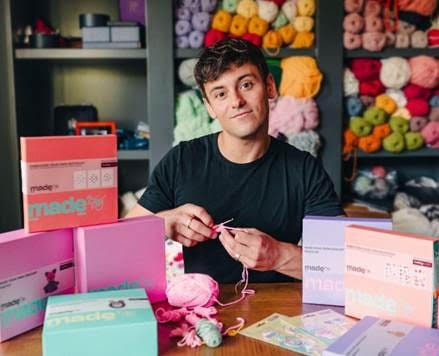 Tom Daley launches range of DIY crochet and embroidery kits, exclusively for Hobbycraft customers