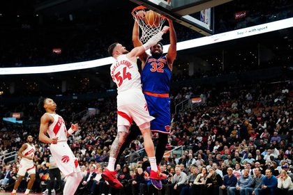 Bridges anota 30, Towns logra 22 rebotes y Knicks hilan 4to triunfo, 119-92 ante Raptors