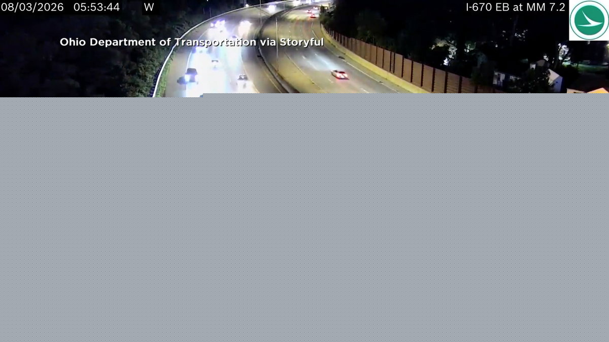 Person leaps onto highway barrier in Ohio seconds before crash