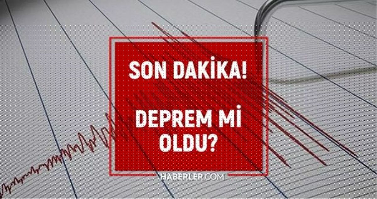 SON DEPREMLER! 28 Eylül deprem mi oldu, deprem ne zaman, kaç büyüklüğünde oldu?