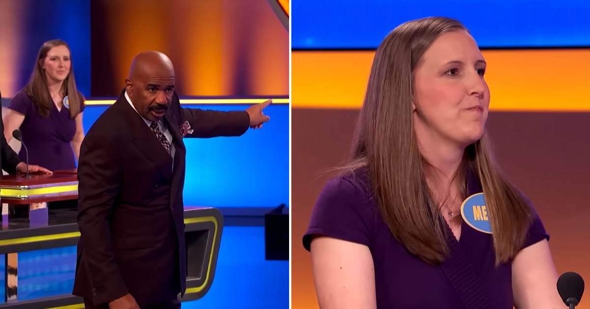 'Family Feud' host Steve Harvey tells fans not to follow a contestant although her answer was right
