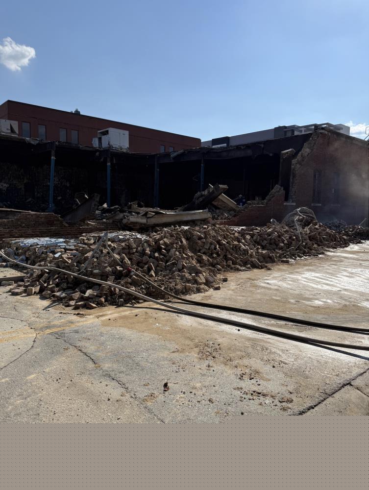 Old Sports Barn Building Partially Collapses Thursday Afternoon