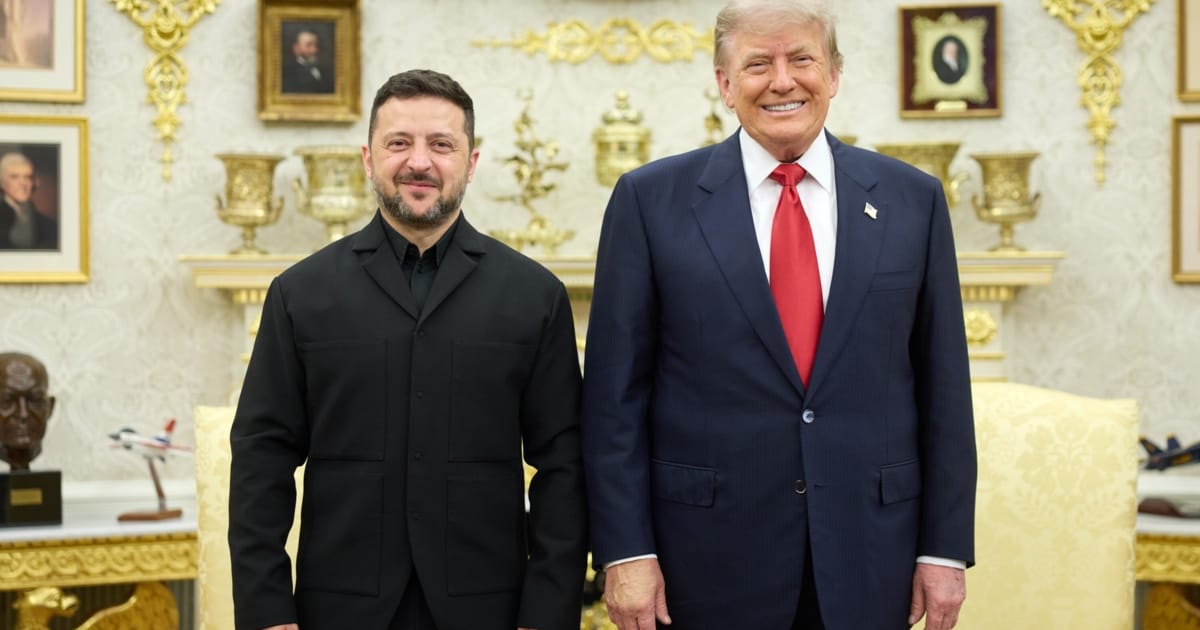 Selenskyj bei Trump - Plötzlich strahlen die Präsidenten um die Wette