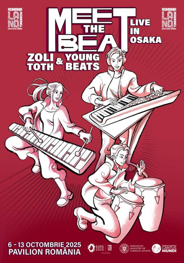 Turneu extraordinar „Meet The Beat” în Japonia: Zoli TOTH și Young Beats Live la EXPO 2025 Osaka