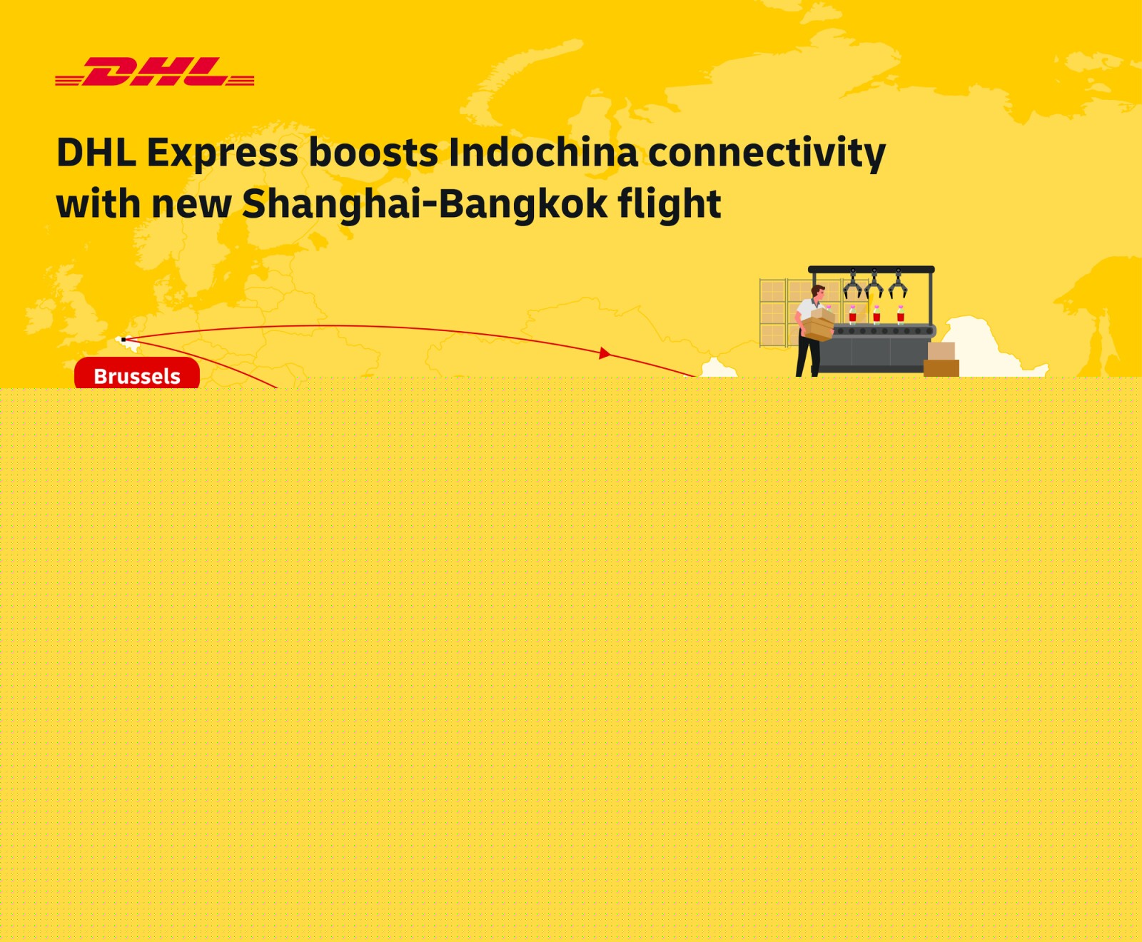 DHL Express launches direct Shanghai-Bangkok flight to support growing trade flows across China and Indochina