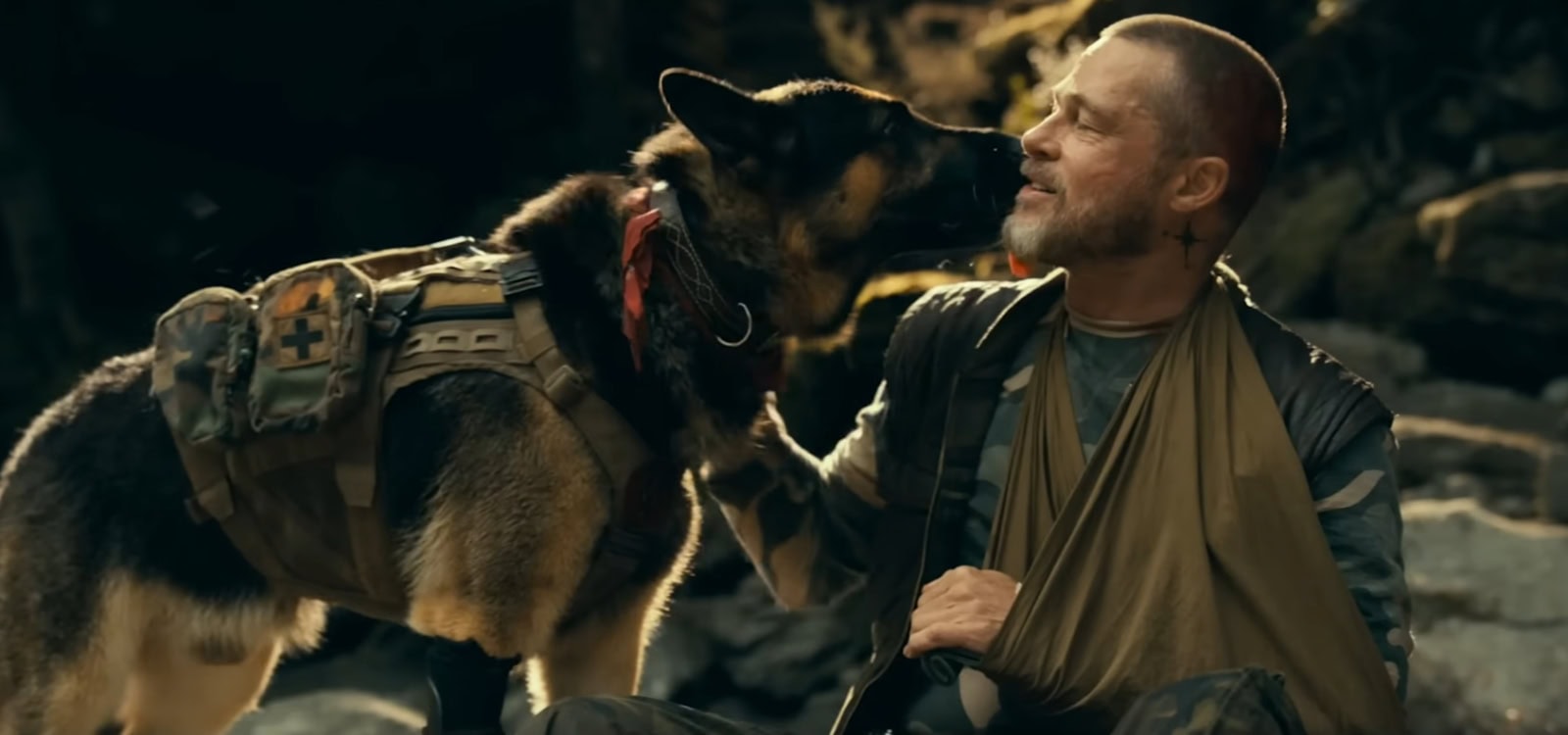 Go behind-the-scenes of Heart of the Beast with Brad Pitt and his canine co-star