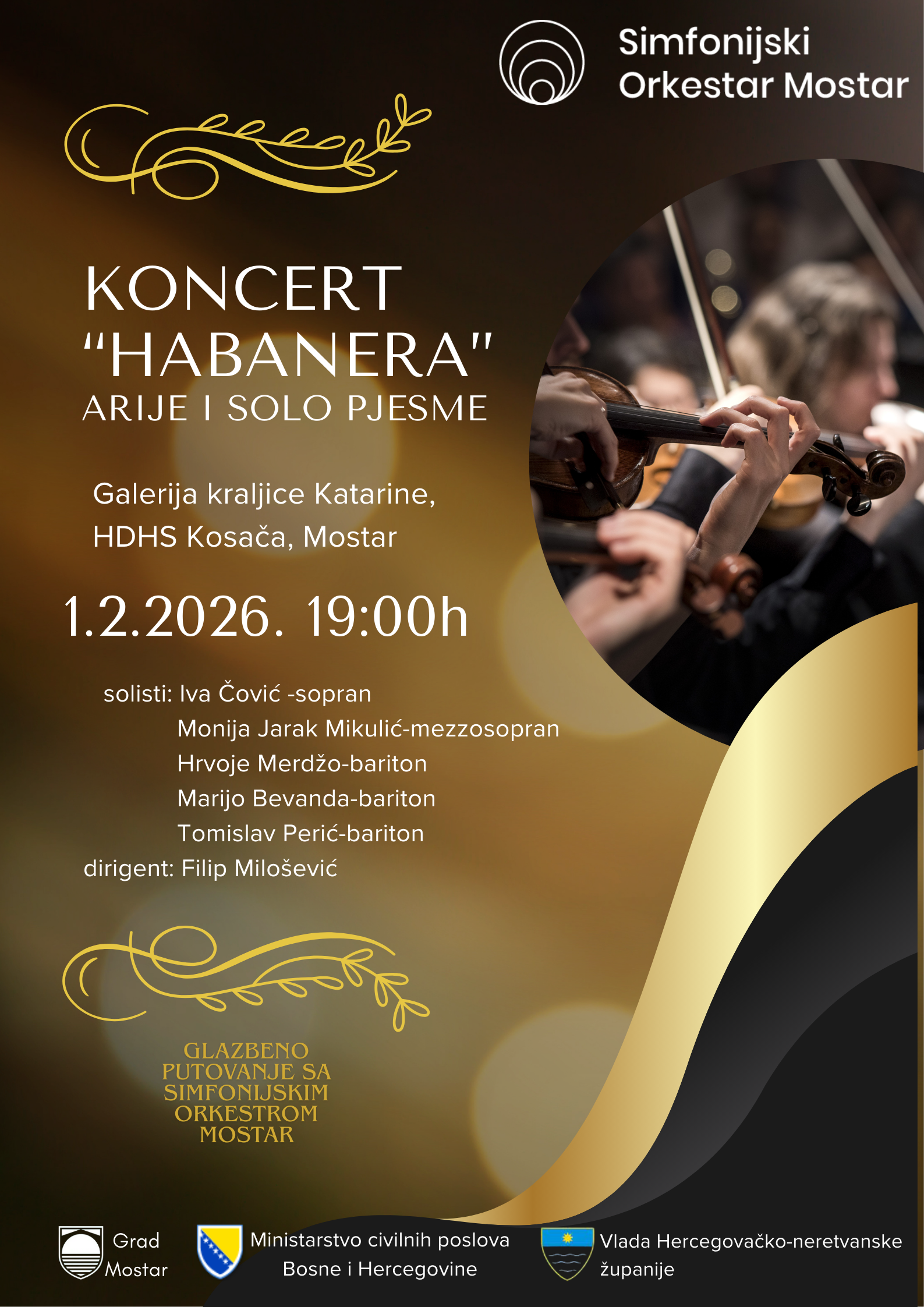 Glazbeno putovanje sa Simfonijskim orkestrom Mostar - koncert 'Habanera'