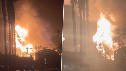 California Blast: Firefighters Battle Blaze After Huge Explosion at Chevron’s El Segundo Refinery in Los Angeles, Videos Surface