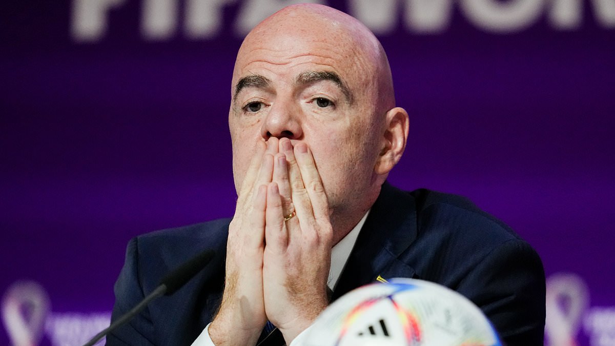 Plot to 'paralyse' Gianni Infantino: FIFA president's opponents 'form alliance to stage their own international tournaments if he refuses to step down' after World Cup sell-off disgrace