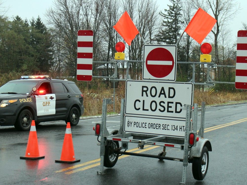 OPP call road closure shots on provincial highways