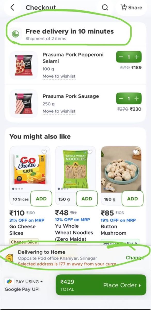MMU Raises Objection Over Blinkit’s Pork Products in Kashmir