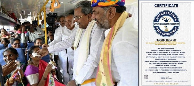 Karnataka: Shakti free travel scheme goes into International Book of Records