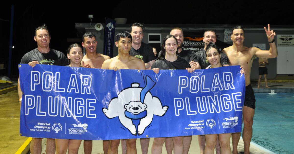 Icy plunge, warm hearts: Police and community take a dip for charity