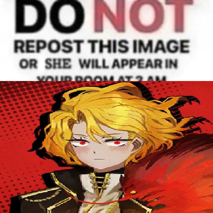 Do Not Repost This Image Or She Will Appear In Your Room At 3 AM - Do not repost sancho