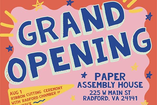 8/1: Paper Assembly House Grand Opening