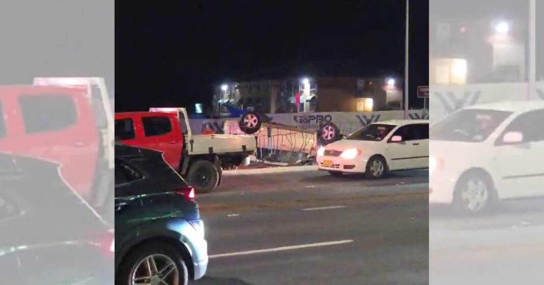 Driver arrested: alleged 0.17 per cent blood alcohol reading revealed after vehicle roll