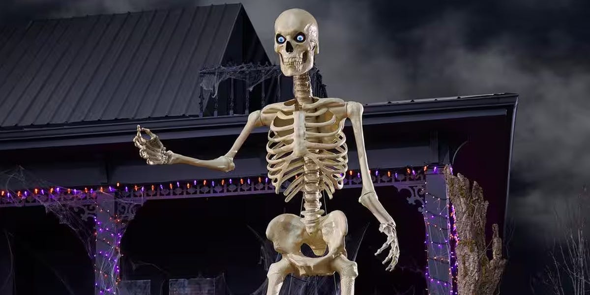 The Surprising "Skelly the 12-Foot Skeleton" Upgrade Everyone Is Freaking Out About Before Halloween