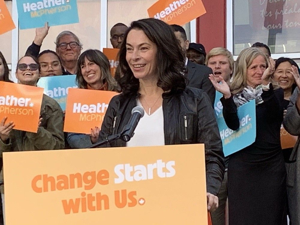 NDP leadership candidate McPherson stands by ‘purity test’ remarks after criticism from fellow MP