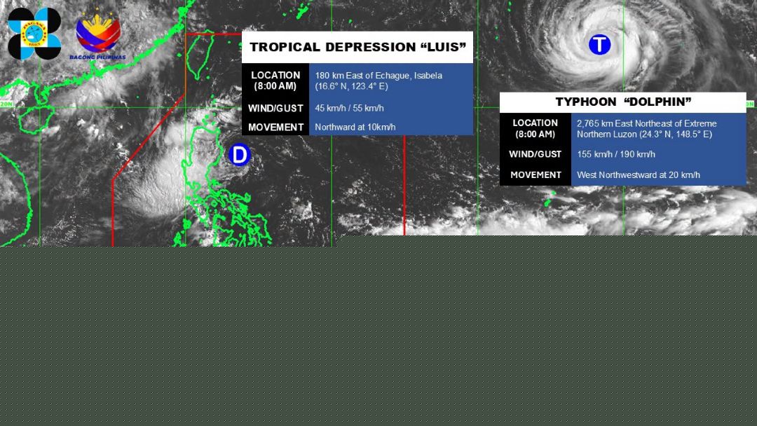 Signal No. 1 up in six areas as Tropical Depression Luis threatens Luzon