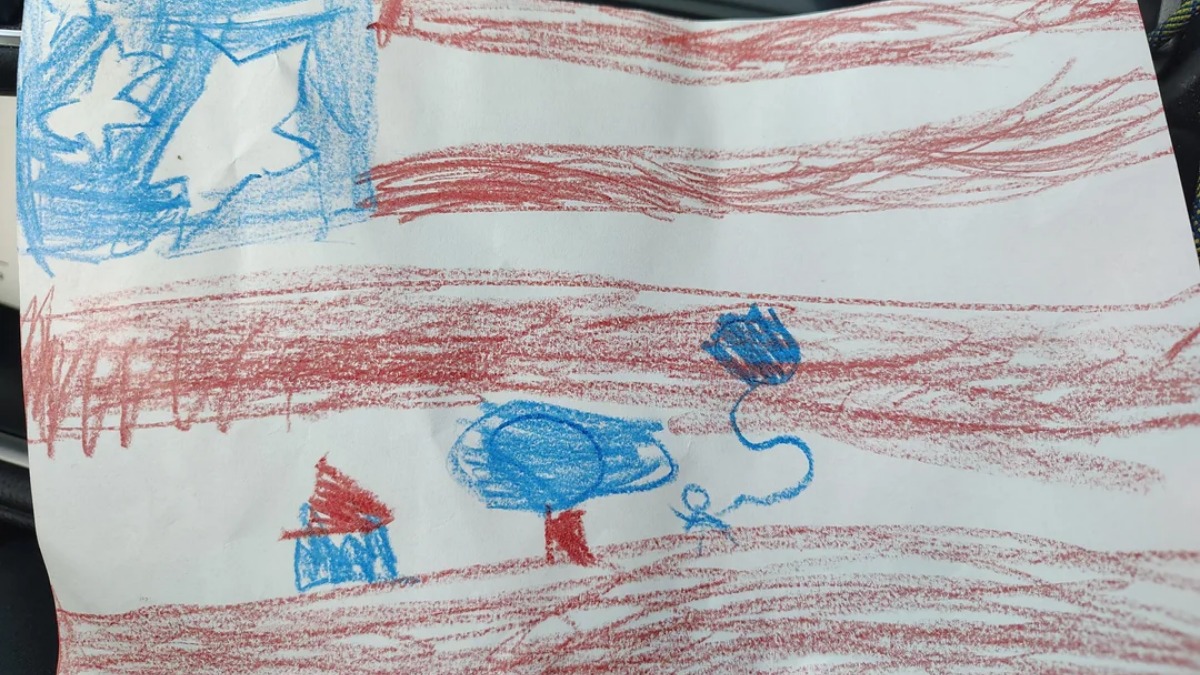 Teacher upset with 6‑year‑old’s American flag drawing allegedly made her redo the art assignment on the other side of the paper: ‘Very uninspiring’