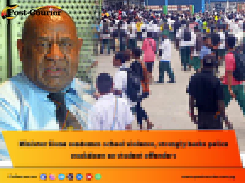 Enough is enough: Siune supports tough action on student violence