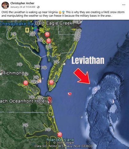 Leviathan Waking Up Near Virginia - OMG the Leviathan is waking up near Virginia