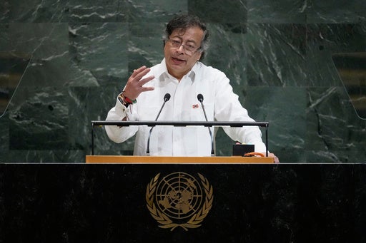 US escalates criticism of Colombia’s president at the UN, calls for action against drug trafficking