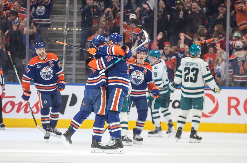 Sharks blow big third period lead, suffer stinging loss to Edmonton Oilers
