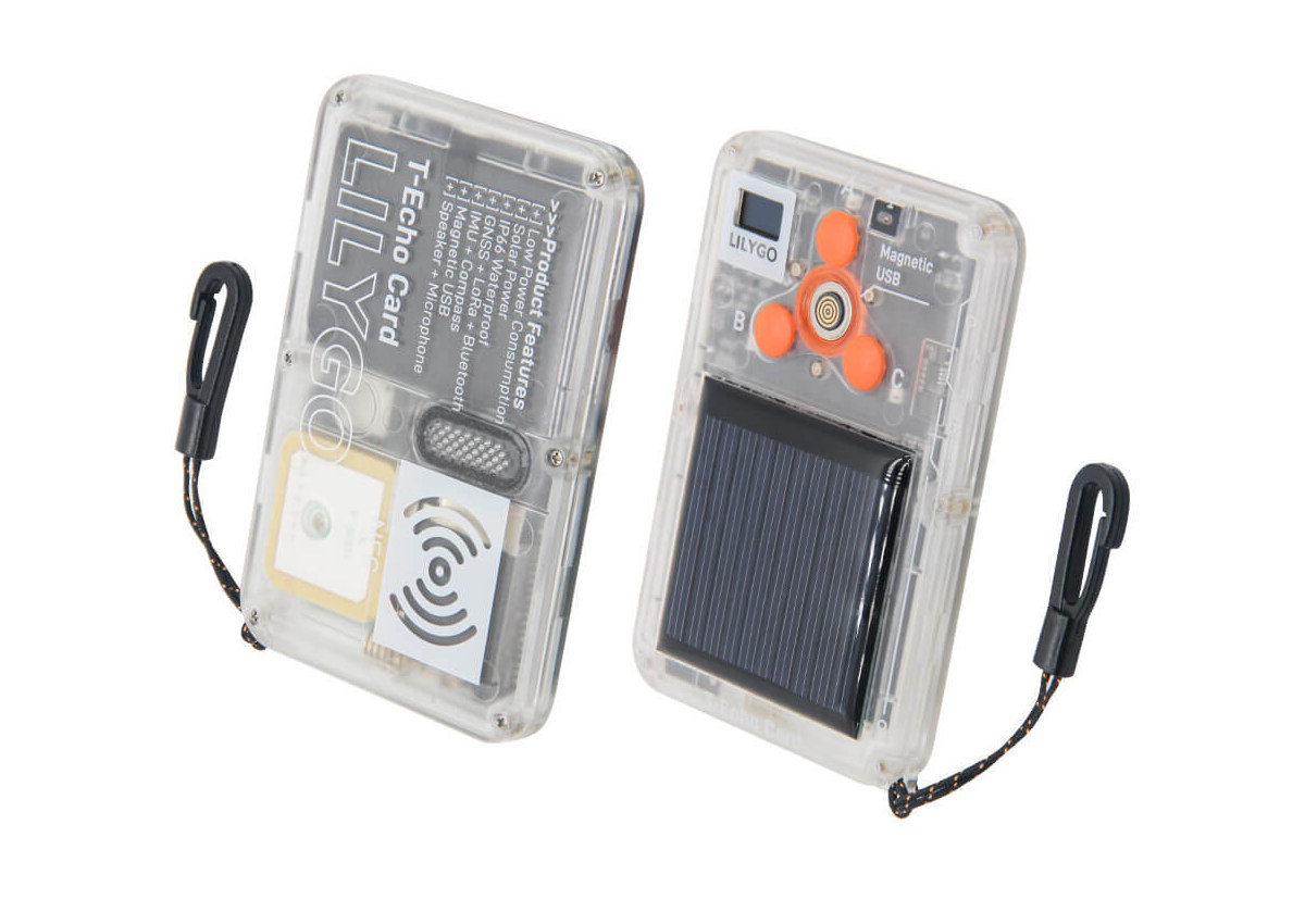 Comment on LILYGO T-Echo Card – A weatherproof, solar-powered, nRF52840-based LoRa + GPS development kit by biff