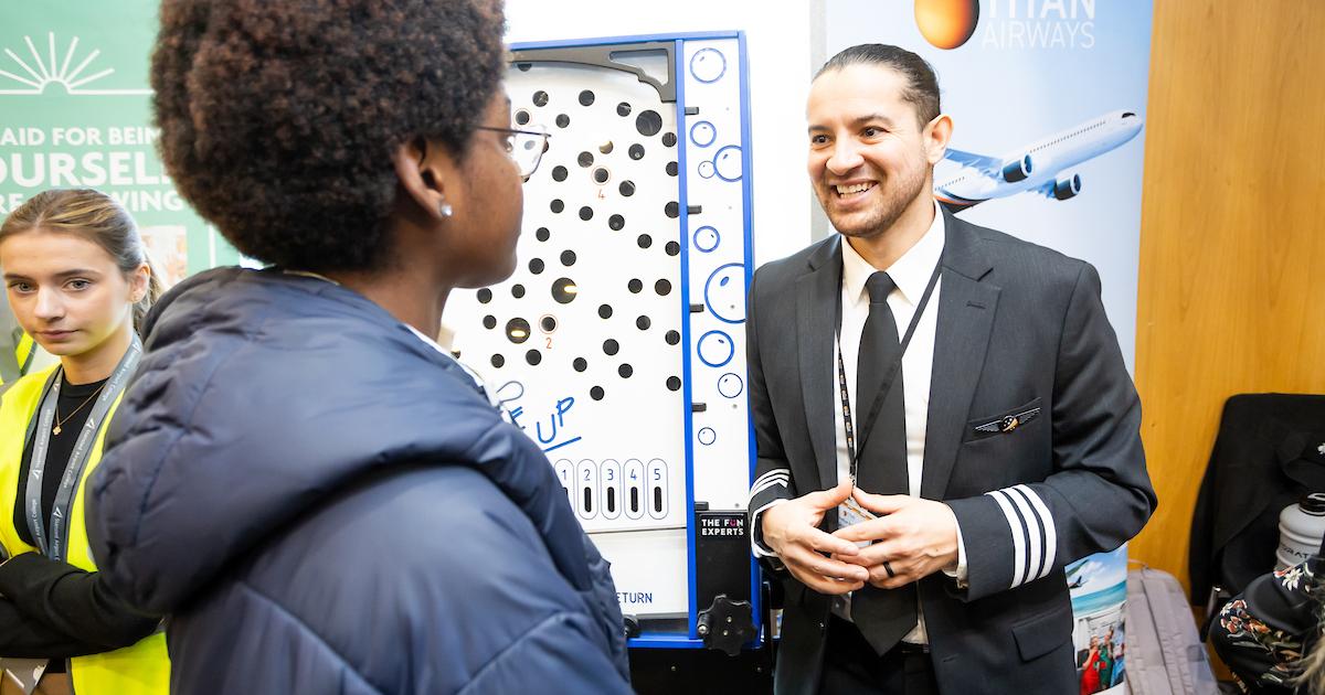 Hundreds of students attend Aviation Careers Festival at Stansted Airport