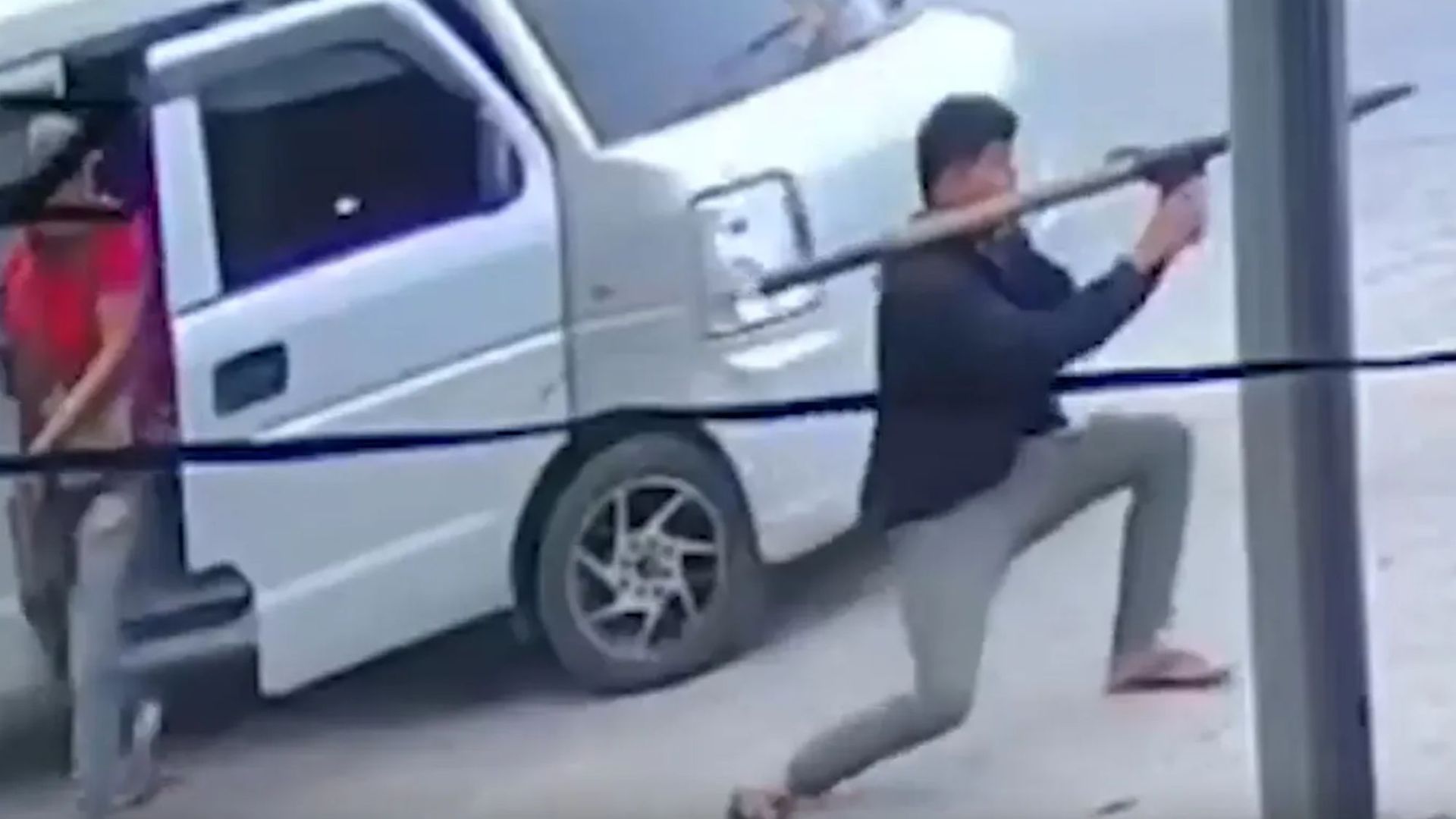 Shocking moment gunman fires RPG at SUV carrying Philippines mayor in horror broad daylight assassination attempt