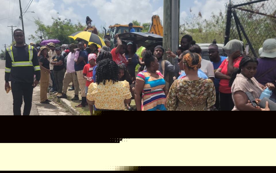 PM Browne Meets with Restive Public Works Employees