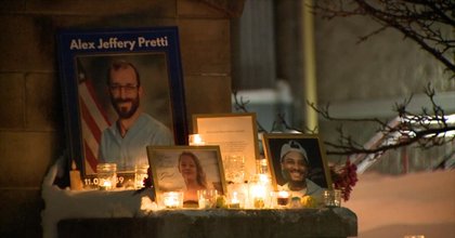 Muskegon community holds vigil for those killed by federal immigration officers