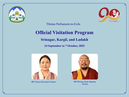 Parliamentarians Juchen Kunchok Chodon and Khenpo Kada Ngedup Sonam to visit Srinagar, Kargil, and Ladakh