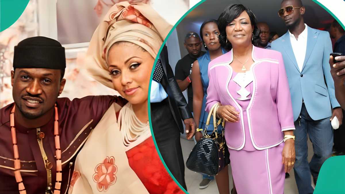 Peter Okoye in tears as he narrates how his late mother treated wife Lola Omotayo and their newborn baby