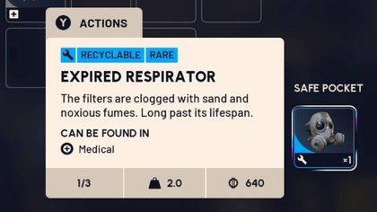 Where to get Expired Respirators in Arc Raiders