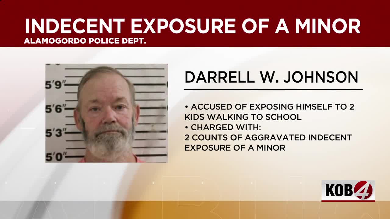 Alamogordo man faces felony charges for exposing himself to kids