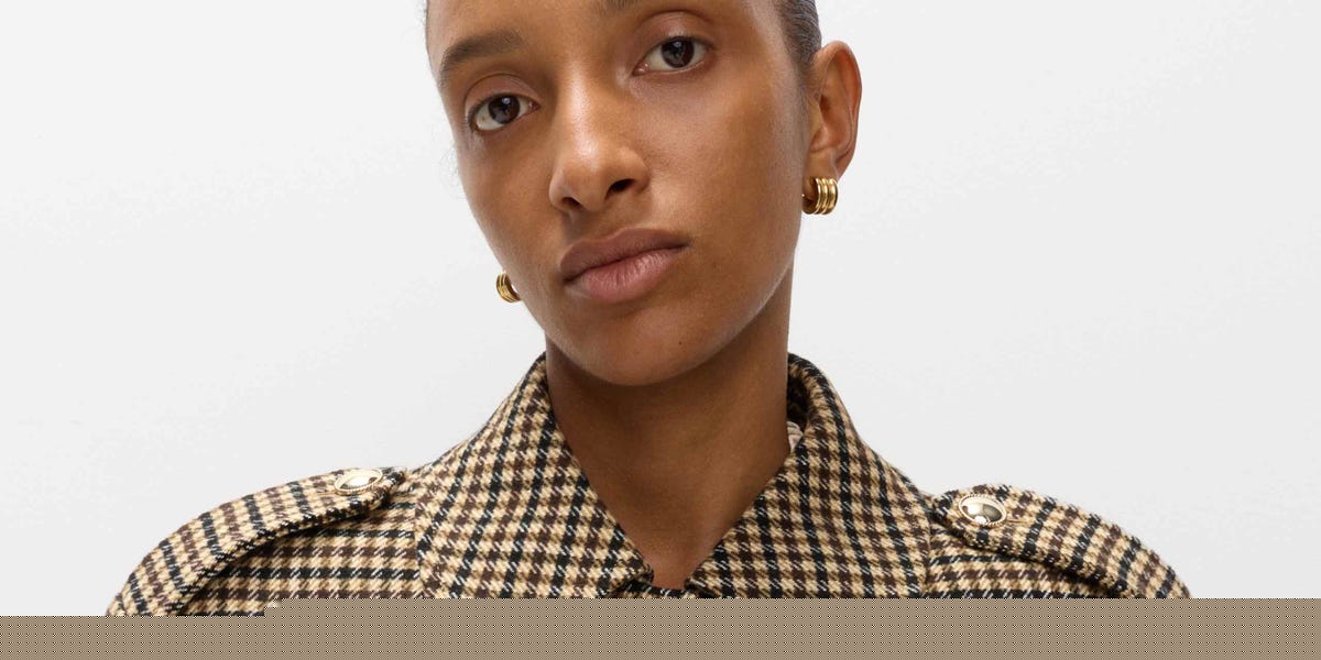 Why M&S's chic checked jacket is the perfect transitional piece this season
