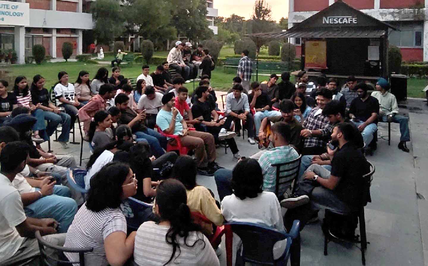 UIET Seniors Host Musical ‘Jamming Session’ to Welcome Freshers at Panjab University