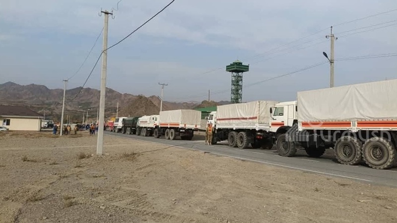 Border swap between Kyrgyzstan and Tajikistan: Residents start moving into newly established village of Jany-Dostuk with loaded trucks
