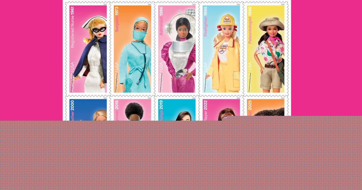 US Postal Service unveils new series of 10 Barbie Doll stamps